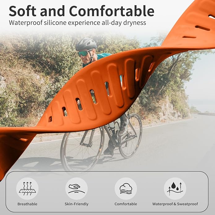 Silicone Sport Band Compatible with Whoop 4.0 Band for Men Women,Soft Comfort Durable Replacement
