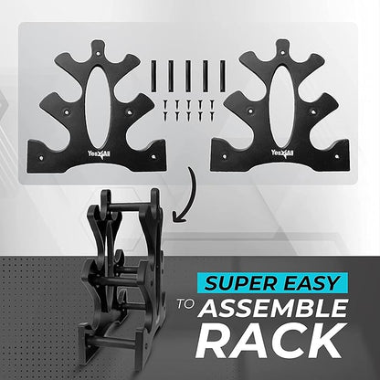 Yes4All Neoprene Coated Dumbbell Hand Weight Sets of 2 - Multiple Weight Options with 15 Colors