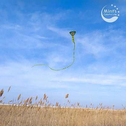 Large Cobra Kite for Adults Kids Boys with Super Long Tail, Extra Easy to Fly, Best Huge Kites for