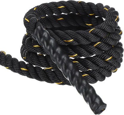 MECCANIXITY Battle Rope 10ft x 1 Inch Polyester Workout Rope Heavy Fitness Exercise Rope for