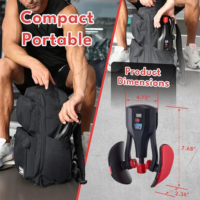 Thigh Master, 0–132lbs Adjustable Resistance, 3-in-1 Pelvic Floor Exercise Devices, Inner Thigh