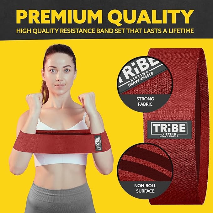 Fabric Resistance Bands for Legs - Workout Bands Resistance Bands for Men and Women - Booty Bands
