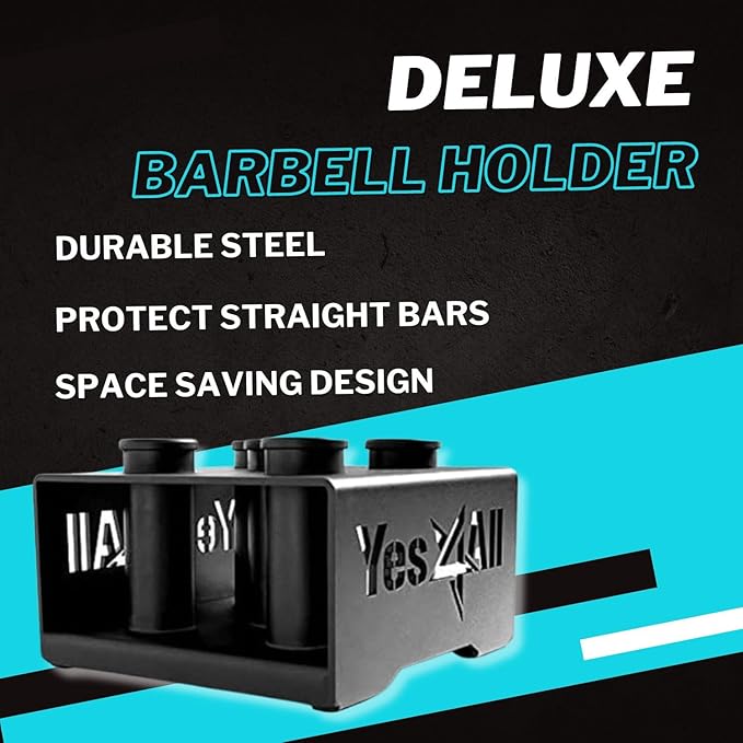 Yes4All Vertical Storage Rack, Home Gym Organizer, Barbell & Dumbbell Rack for 2-inch Olympic &