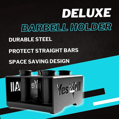 Yes4All Vertical Storage Rack, Home Gym Organizer, Barbell & Dumbbell Rack for 2-inch Olympic &