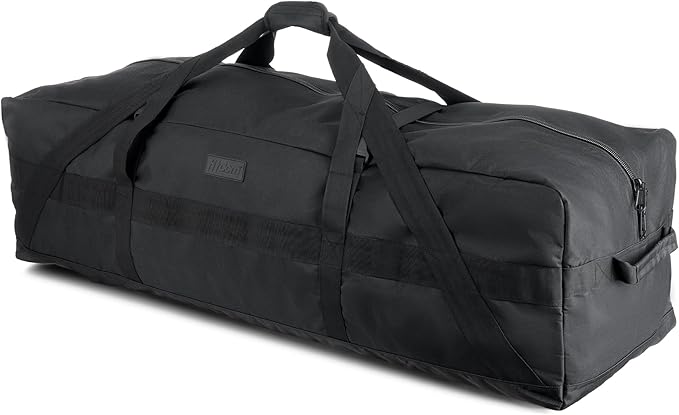 Fitdom 106L 45" Heavy Duty Extra Large Duffle with Upgrade Zipper, Durable & Water Resistant.