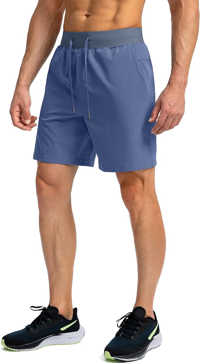 Men's Running Shorts with Zipper Pockets 9 Inch/ 7 Inch / 5 Inch Lightweight Quick Dry Gym Workout