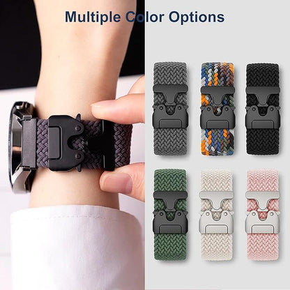 Braided Bands Compatible with Garmin Vivoactive 6/5/3/Venu 2 Plus/Forerunner 165/55/645/245 Music