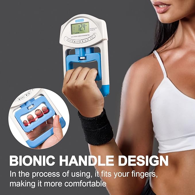 Handeful Grip Strength Tester Trainer - Dynamometer Handgrip Measurer Meter, Handheld Strengthener