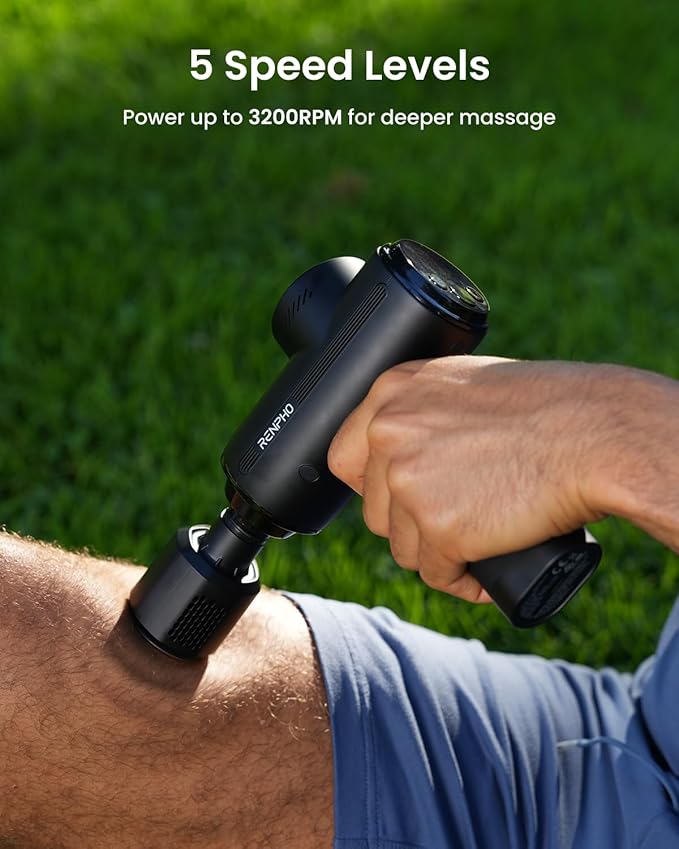RENPHO Active Thermacool 2 Massage Gun with Heat and Cold Therapy, Professional Deep Tissue