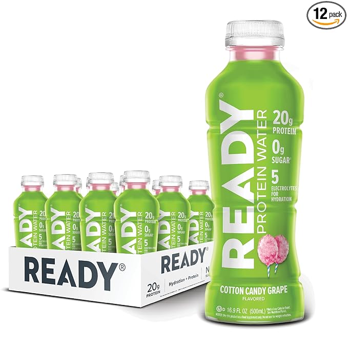 Ready® Protein Water ??20g Whey Protein Isolate, Zero Sugar, Low-Calorie Sports Drink for Hydration
