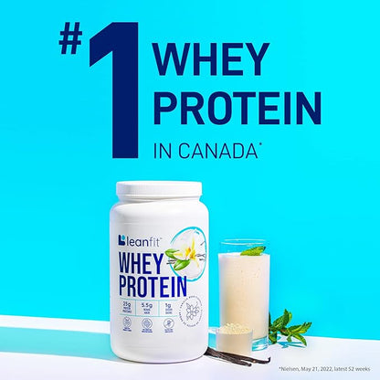 LeanFit WHEY Protein Natural Vanilla ??100% Whey Protein Powder, 24g Protein Per Serving