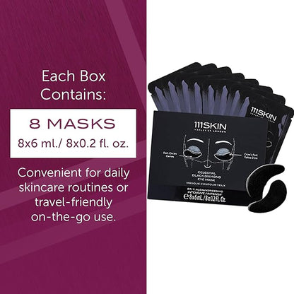 111SKIN Black Diamond Eye Mask, Hydrating Under Eye Patches for Dark Circles with Retinol