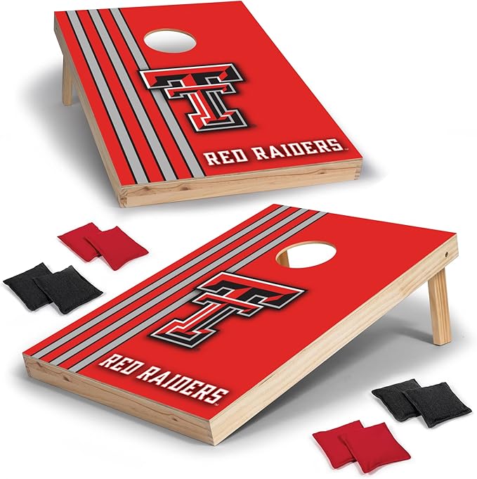 2' x 3' Solid Wood Cornhole Set with Direct Print HD Team Graphics – Great Gift for Any NCAA Fan!
