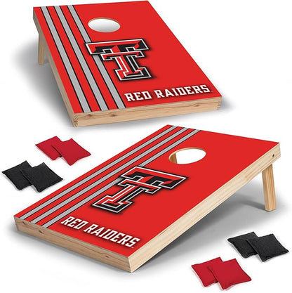 2' x 3' Solid Wood Cornhole Set with Direct Print HD Team Graphics – Great Gift for Any NCAA Fan!