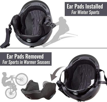 Ski and Snowboard Helmet - Active Ventilation, Audio Compatible Snow Sports Luxury Helmet With ASTM