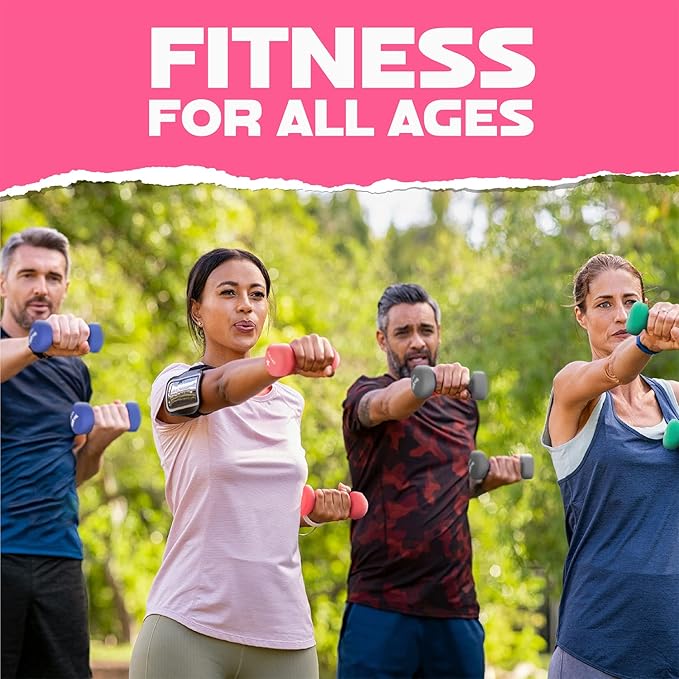 Yes4All Neoprene Coated Dumbbell Hand Weight Sets of 2 - Multiple Weight Options with 15 Colors