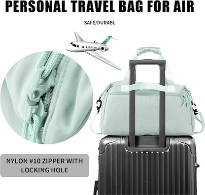 Weekender Duffel Bag with Shoe Compartment And Wet Pocket-Luggage Everyday Overnight Bag for Men