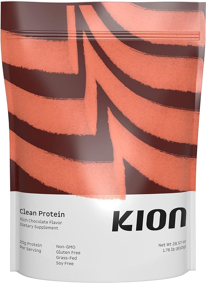Kion Clean Protein | Grass-Fed & Pasture-Raised Whey Isolate Protein Powder | Rich Chocolate | 30