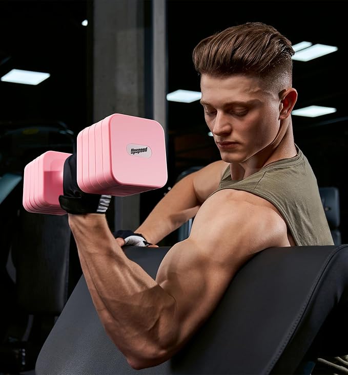 15LB 20LB 40LB 50LB Adjustable Dumbbell Set Free Weights Dumbbells Set for Women Men Hand Weights