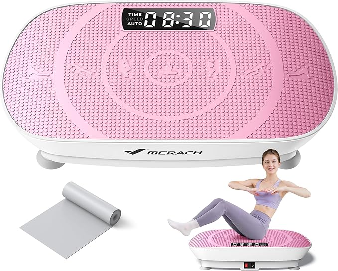 MERACH Vibration Plate Exercise Machine, Whole Body Workout Equipment for Women, Bluetooth and