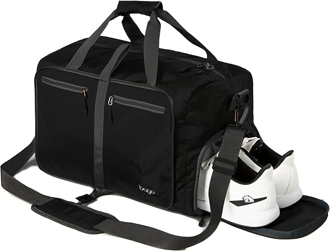 Bago Foldable Duffel Bags for Traveling Women & Men - 60L Medium Packable Duffle Bag for Travel