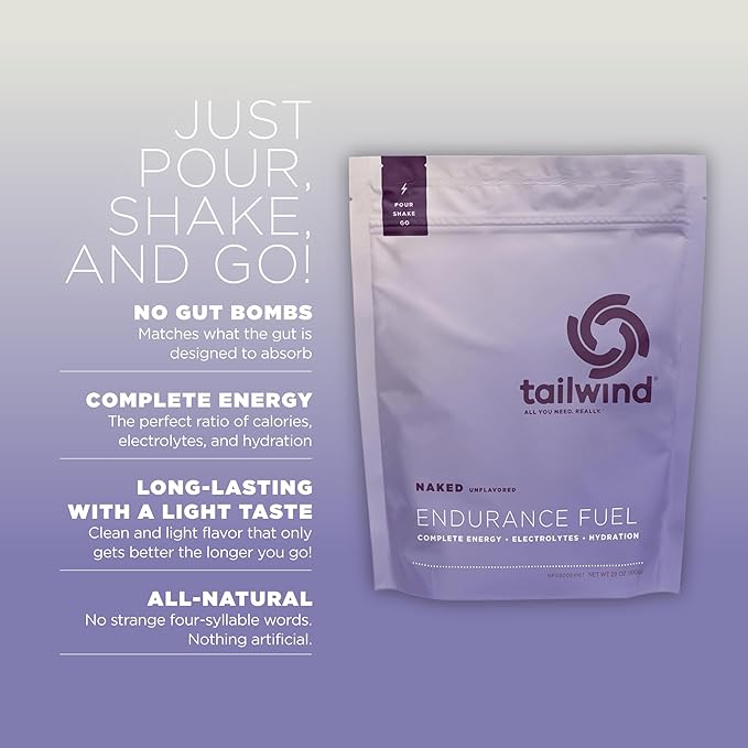 Tailwind Nutrition Endurance Fuel, Carbohydrate & Electrolyte Sports Drink Mix Powder, Gluten-Free