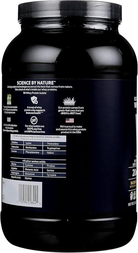 Biochem 100% Whey Isolate Protein - Natural Flavor - 20g of Protein - Pre & Post Workout - Meal