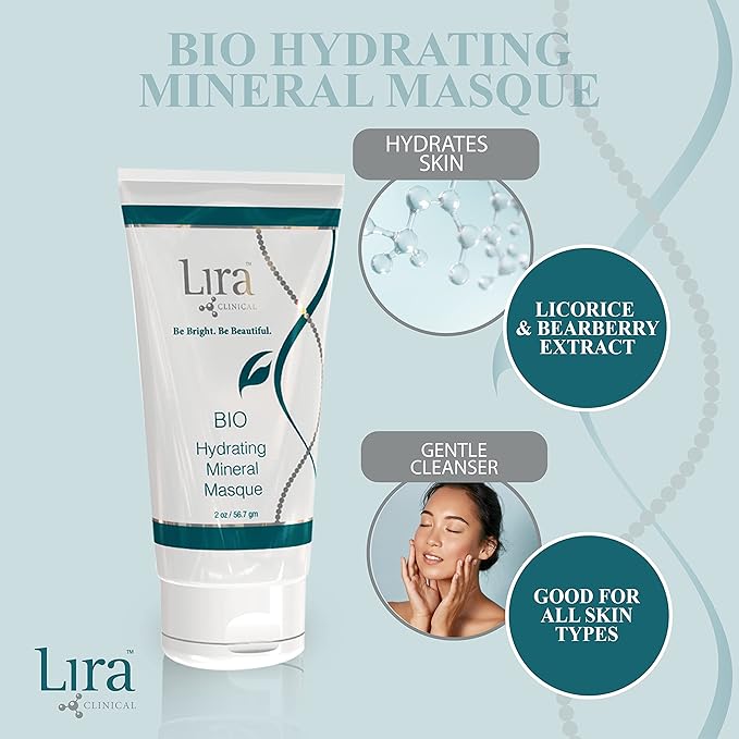 Lira Clinical BIO Hydrating Mineral Masque - Intense Nourishing Mineral Facial Mask with Hyaluronic