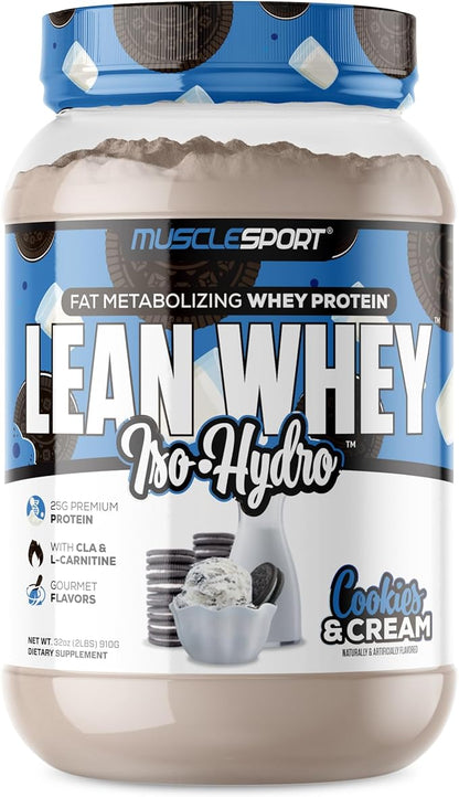 Musclesport Lean Whey Revolution?? Whey Protein Isolate with Hydrolyzed Whey - Low Calorie, Low