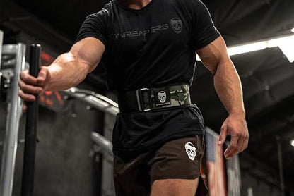 Gymreapers Quick Locking Weight Lifting Belt for Men Gym Belt for Powerlifting Deadlift Belt with 4