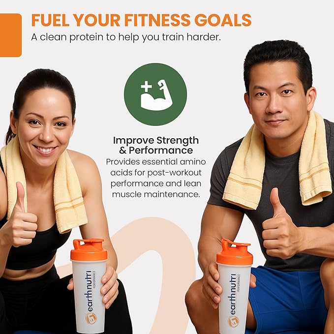 EarthNutri - Egg White Protein Powder Supplement for Pre, Intra or Post Workout, 26g of Protein Per