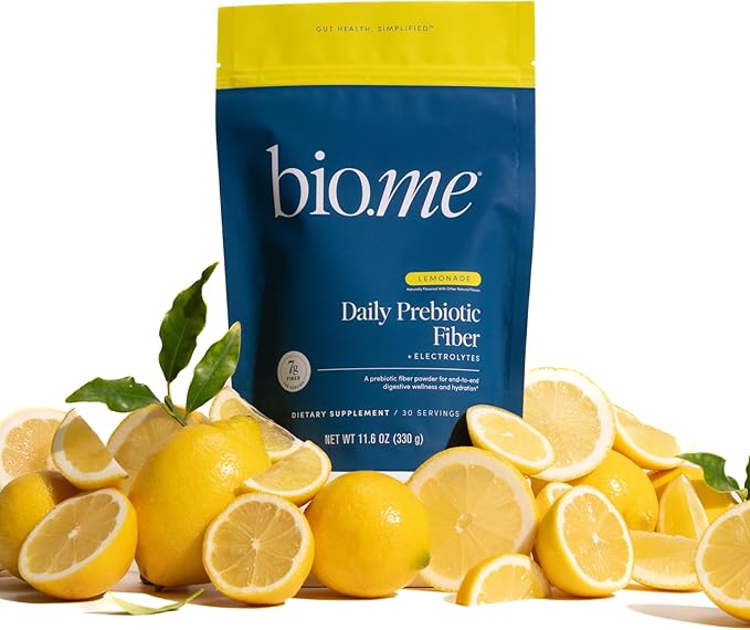 Daily Prebiotic Fiber Lemonade with Electrolytes - 7g Per Serving - Soluble Fiber Supplement Powder