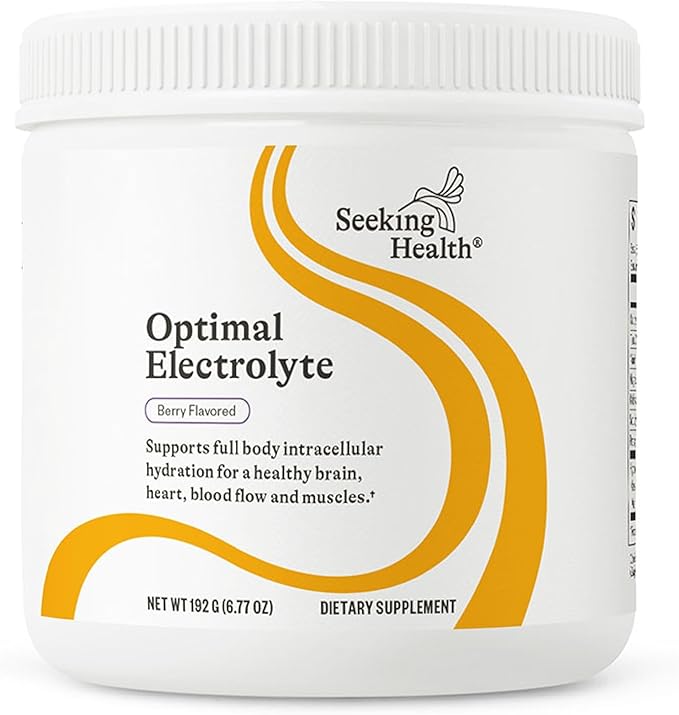 Seeking Health Optimal Electrolyte Powder, Berry Flavor, Healthy Energy and Endurance Support