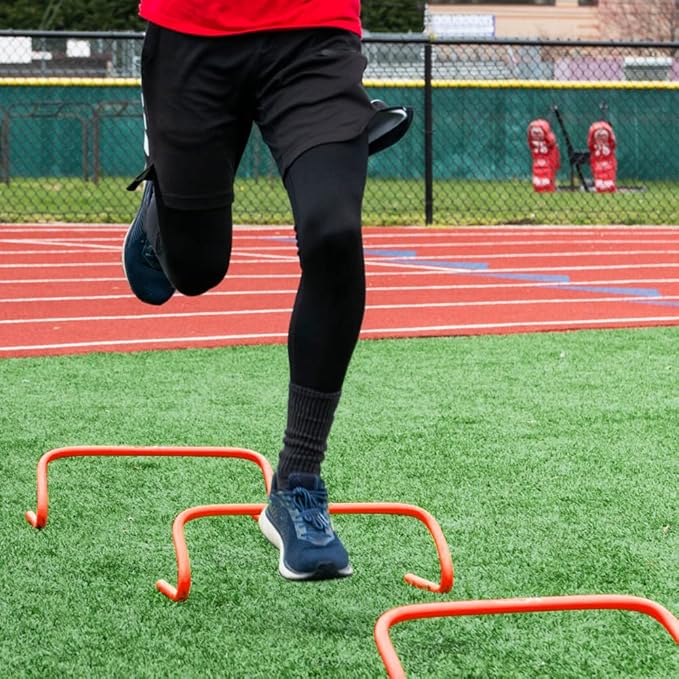 4 Pack Agility Speed Training Hurdles- 6" Detachable Agility Training Hurdles- Sports Practice