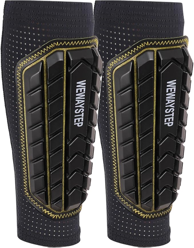 Shin Guards Soccer Kids Youth, Adult Shin Guards with Honeycomb Padding，Breathable & Anti-Slip Calf