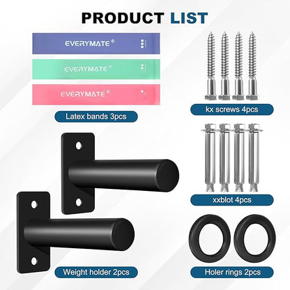 Weight Plate Holder, Wall Mounted Weight Storage Rack for Olympic Weight Plate,Home Gym