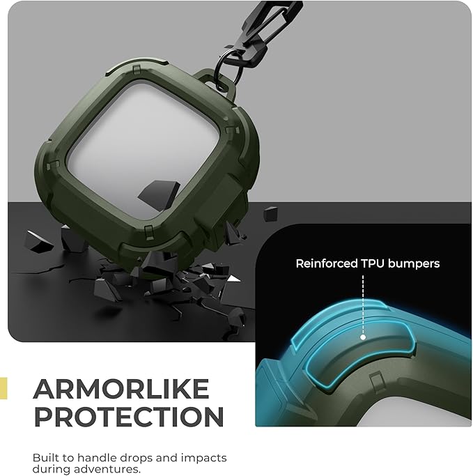 Dexnor for SHOKZ OpenFit Air Case with Drop-Proof Lock, Shockproof Rugged Bumper Cases Protective