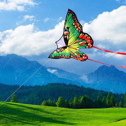 HONBO Butterfly Kites for Kids & Adults,55" x 28" Large Beginner Kite for Kids Ages 4-8,Easy to Fly