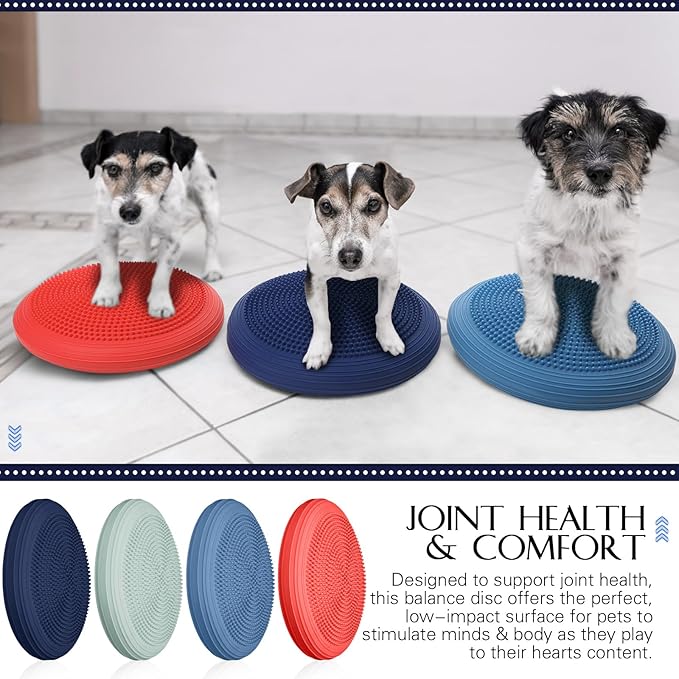 Libima 4 Pcs Wiggle Seat Inflated Wobble Cushion for Sensory Kid 13 Inches Balance Disc Flexible