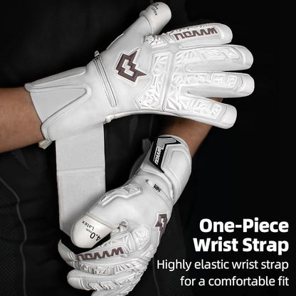 WVVOU Soccer Goalie Gloves for Adults and Youth, High Performance Goalkeeper Gloves with 5