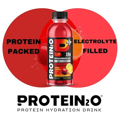 Protein2o 15g Whey Protein Isolate Hydration Drink Plus Energy & Focus, 350mg of Electrolytes