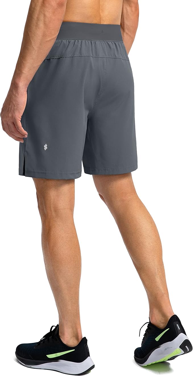 Men's Running Shorts with Zipper Pockets 9 Inch/ 7 Inch / 5 Inch Lightweight Quick Dry Gym Workout