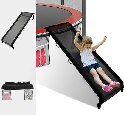 Eurmax USA Universal Easy-to-Assemble Trampoline Slide Ladder, Heavy Duty Steel Trampoline