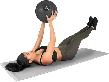 ProsourceFit Slam Medicine Balls 5, 10, 15, 20, 25, 30, 50lbs Smooth and Tread Textured Grip Dead
