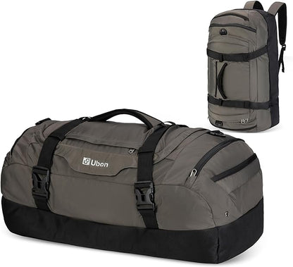 Ubon Large Duffel Bag Weekender Bags with Shoe Compartments 4-Way Sports Gym Backpack with Padded
