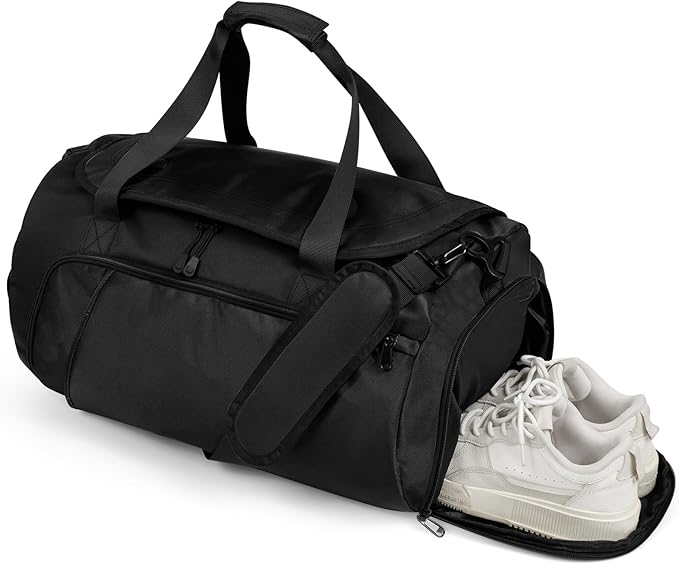Gym Bag for Men Women With Shoe Compartment & Wet PocketWater Resistant Sports Gym Bag 、shoulder