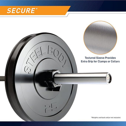 Steelbody IWF Standard 20kg and 15kg Olympic Weight Barbell Multiple Colors Available