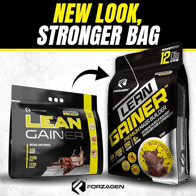 Forzagen Lean Gainer Premium Mass Builder | Mass Gainer Protein Powder for Men & Women | High