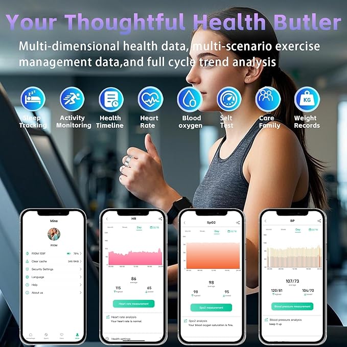 Smart Ring, Activity Fitness Tracker Ring for Women Men, Monitoring of Pedometer, SpO2, Sleep
