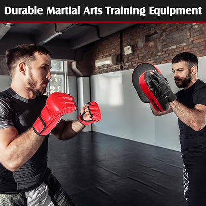 10 In1 Punching Mitts Kick Pad Set Taekwondo Pads Boxing Mitts Focus Pads Boxing Gloves Safety Head
